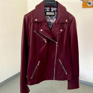 Wilson Leather Size S Maroon Jacket NWT